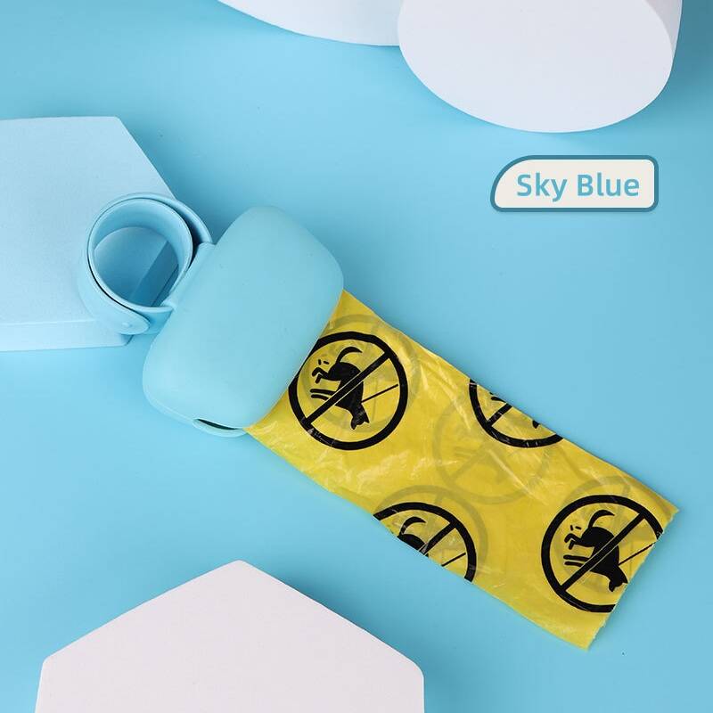 جا کیسه مدفوع سگ سیلیکونی رنگی مدل ساعت مچی